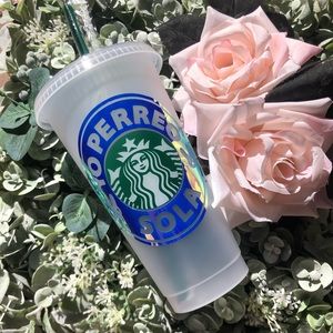 Custom bad bunny Starbucks reusable cold cup